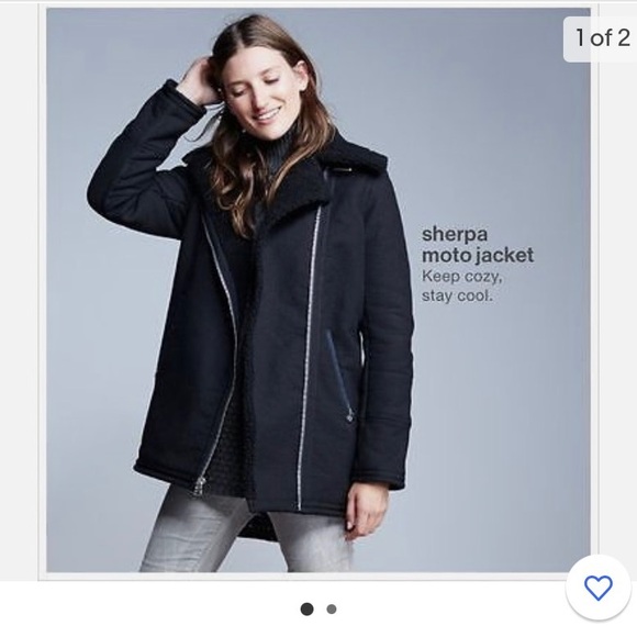 ISO- looking for a size XXL - asymmetrical sherpa moto jacket from GAP - Picture 3 of 5